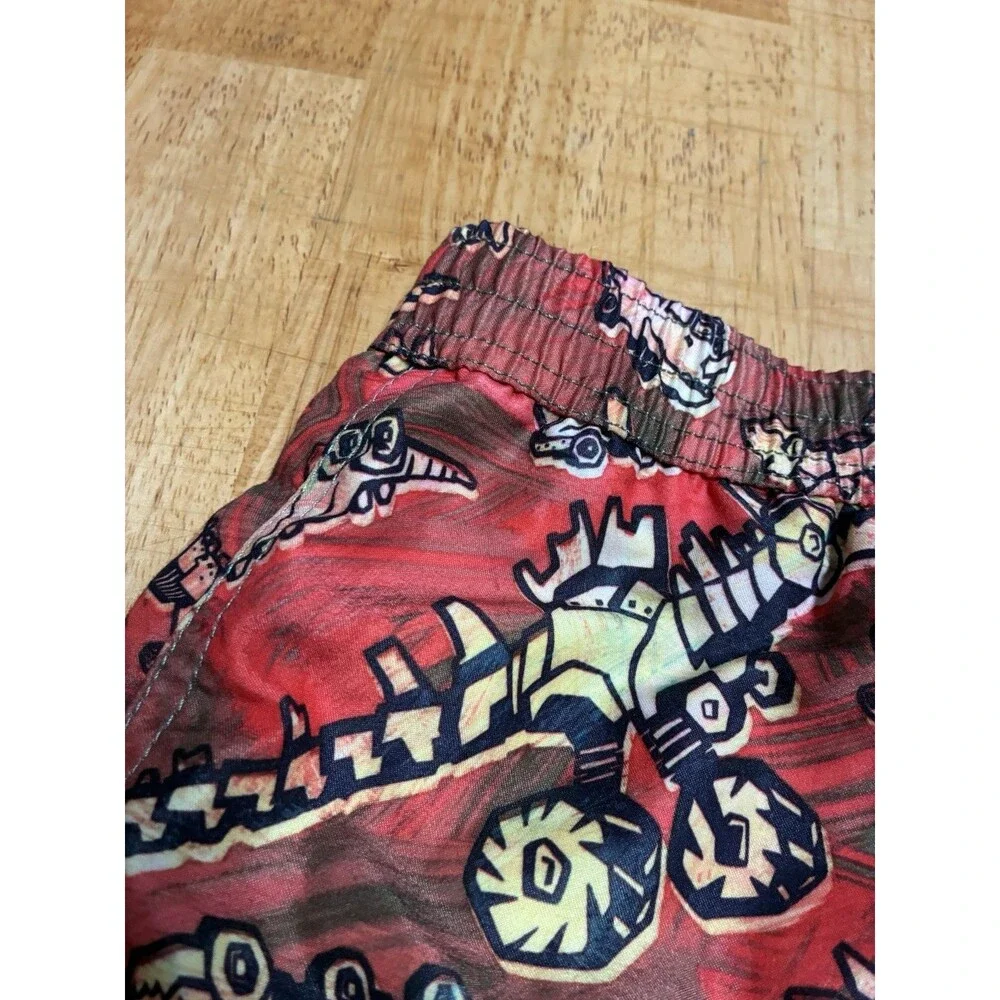 Disney Cars on the Road Boys 7/8 Lined UPF 50+ Swim Swimming Trunks EUC